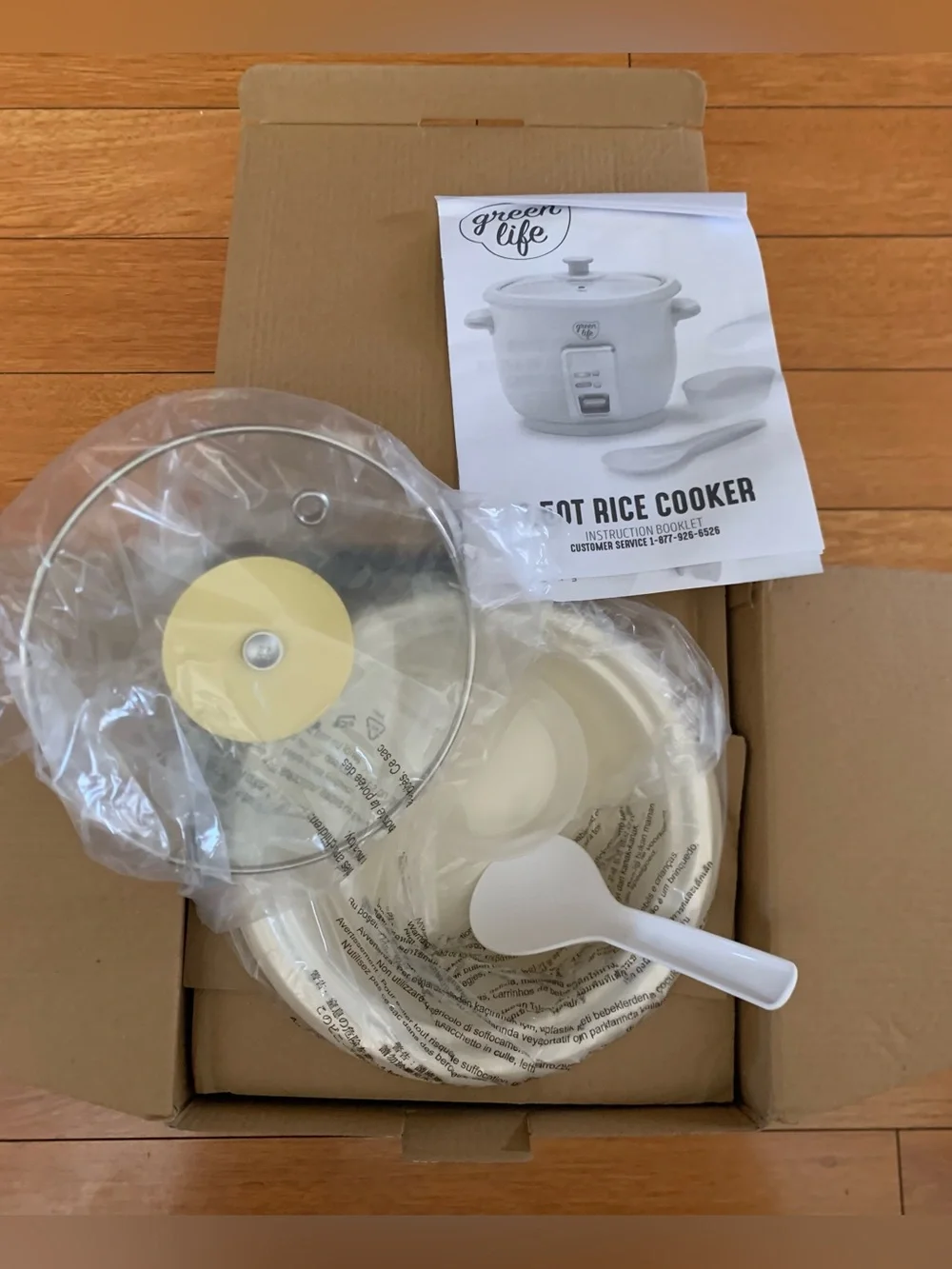 GreenLife Rice Cooker, 3-Cups Uncooked/6-Cups Cooked, Gray New